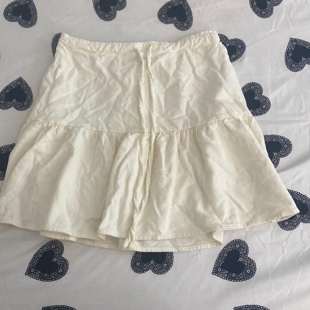 Brandy Melville White Circle Skirt